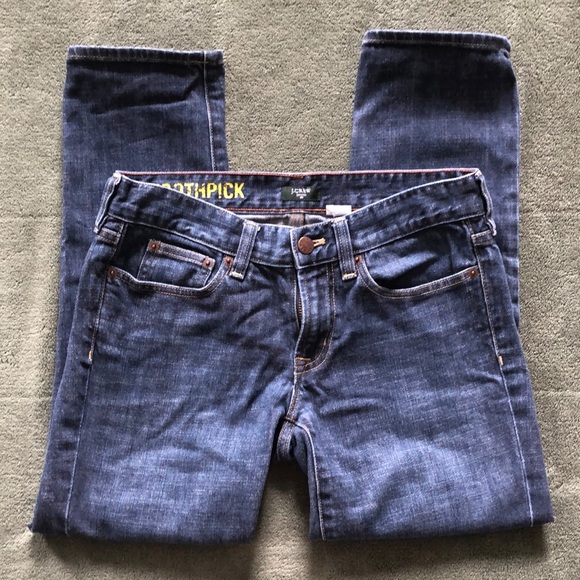 J Crew 27. Toothpick capri stretch jeans 25 inseam